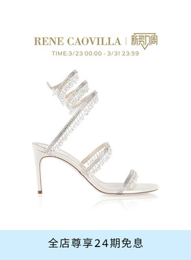RENE CAOVILLA CHANDELIER系水钻高跟女士凉鞋