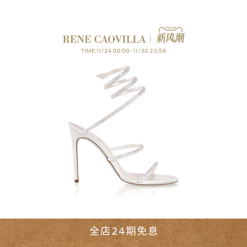 水钻装饰女士凉鞋高跟鞋