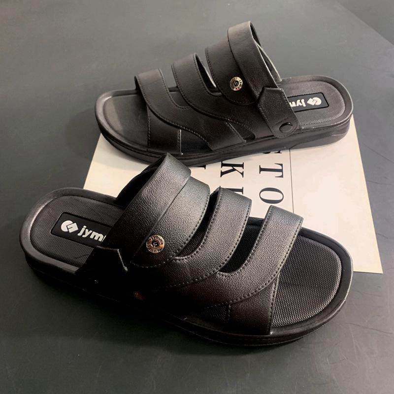 凉鞋男款2025新款软底沙滩鞋夏季外穿潮流韩版两用凉拖鞋开车鞋子