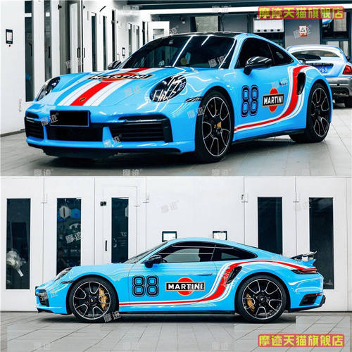 保时捷911/718/992马天尼车贴