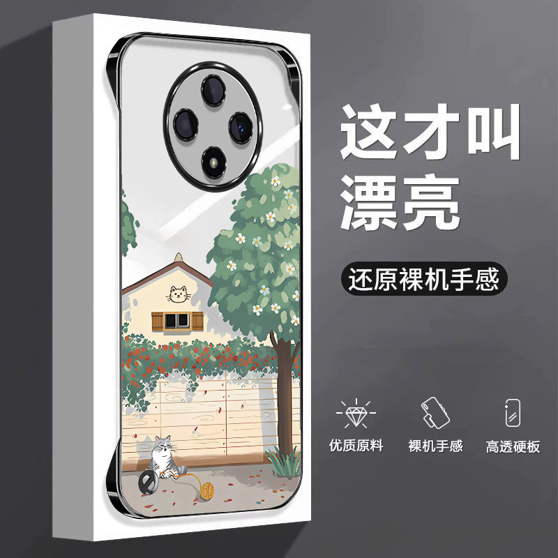 可爱猫咪适用oppoa3pro手机壳a1无边框a2散热a11x超薄a36女a58x男a72电镀套a53防摔a97外壳k12新款k10x/k12s