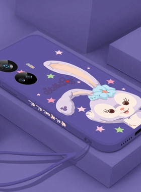 星黛露适用opporealme真我10手机壳realme10pro+暗紫色plus少女v15新款v3软v5硅胶v20可爱5g挂绳卡通保护套薄