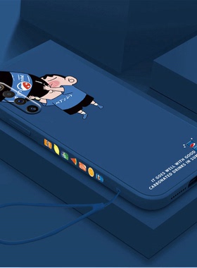 饮料蜡笔小新oppoRealmex50手机壳液态硅胶真我x50pro卡通realmex7新款x7pro全包镜头直边防摔女款情侣保护套