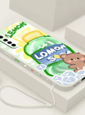 oppoRealmex7手机壳雪碧小熊realmex7pro液态硅胶realmex2pro小清新带侧边图案情侣男女潮ins卡通超薄防摔软