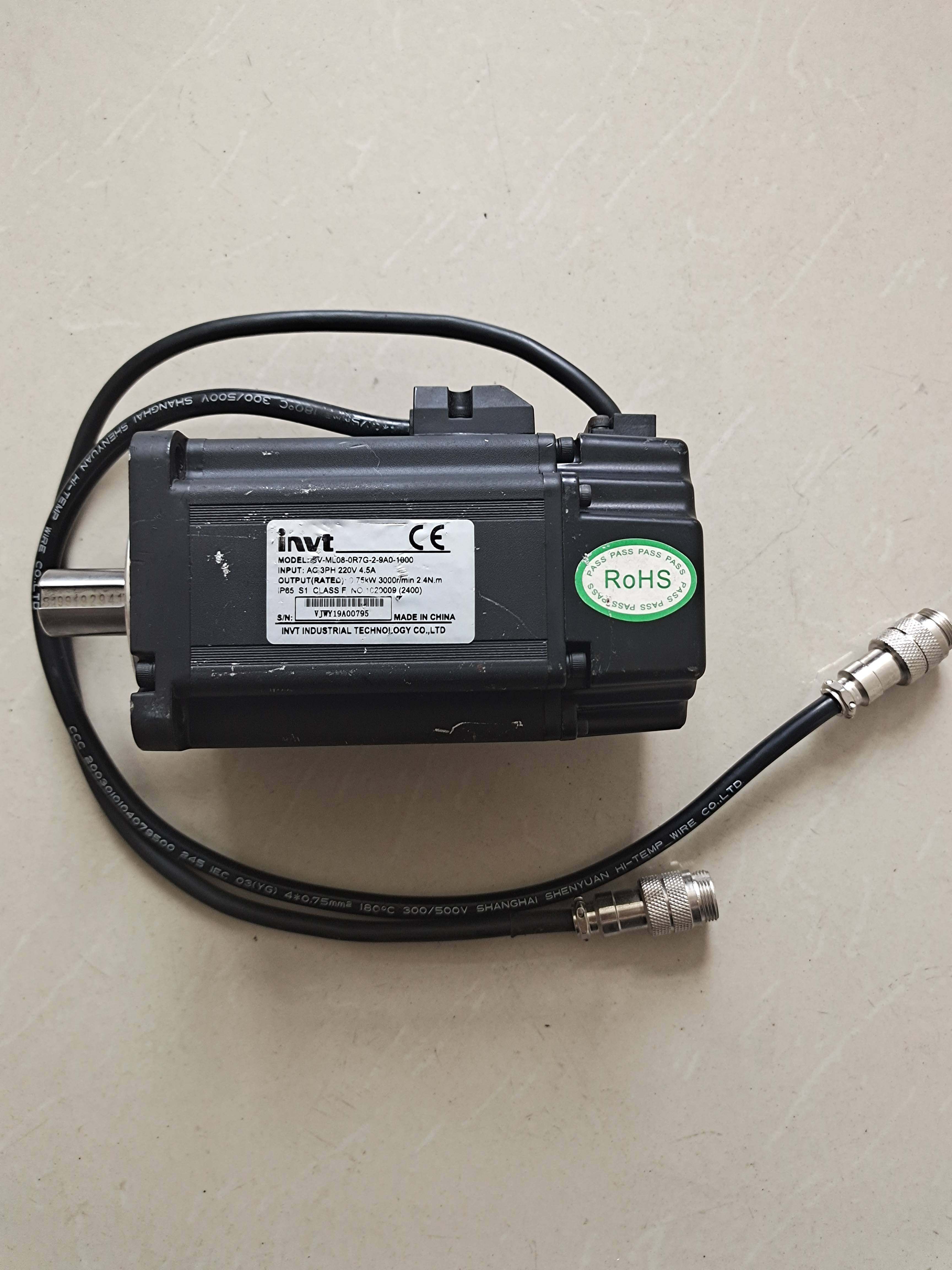 *sv-ml08-0r7g-2-9a0-1000/1h09英威腾750w伺服电机9成新