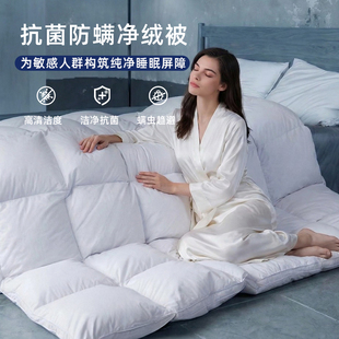 斯得福抗菌防螨波兰羽绒被95白鹅绒被子被芯全棉加厚保暖春秋冬被