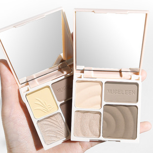 四色盘高光修容一体盘初学者哑光珠光综合修容盘 修容盘A1pq801