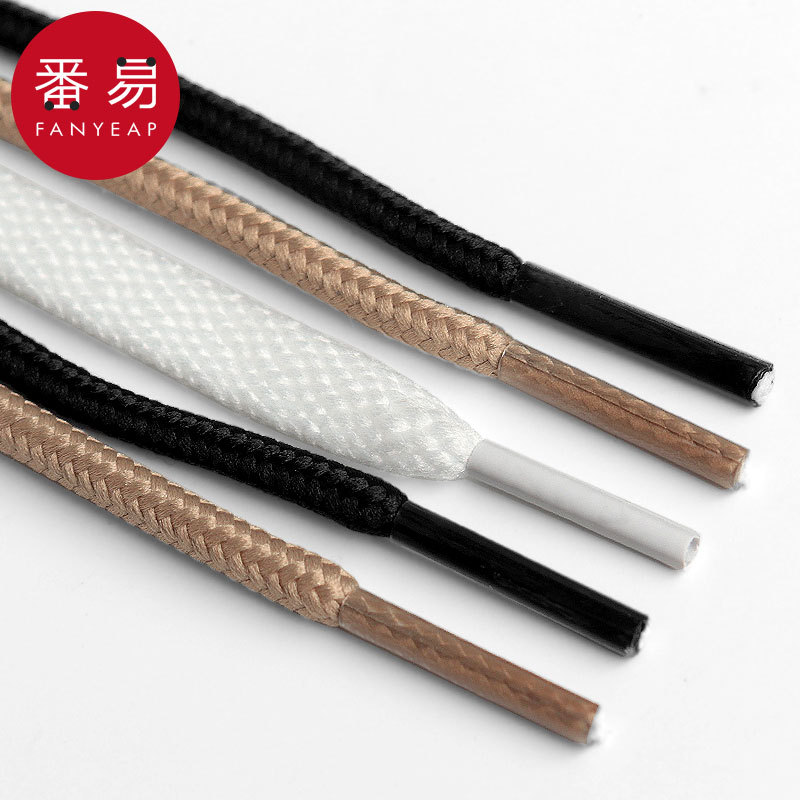 鞋带/布B1P243-圆绳鞋带绳男款女马丁靴工装鞋休闲鞋皮鞋白色鞋