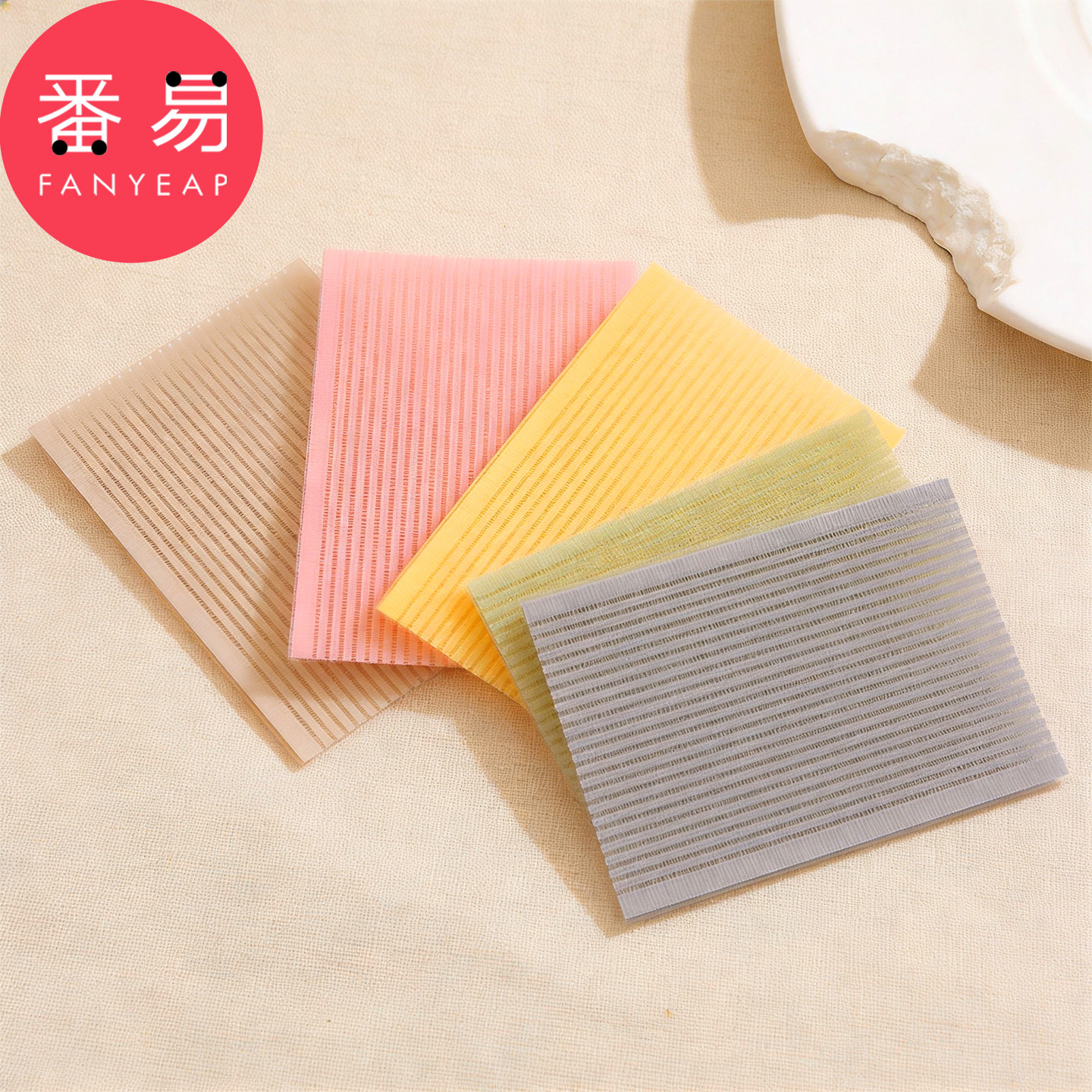 刘海贴D1pq808-彩色粘发贴前额刘海头顶发贴碎发整理贴女发饰