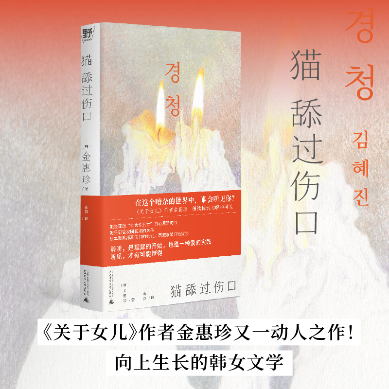 猫舔过伤口  《关于女儿》作者动人之作!向上生长的韩女文学:即使坏掉的人生也有值得守护的瞬间。韩国头部网络书店推荐