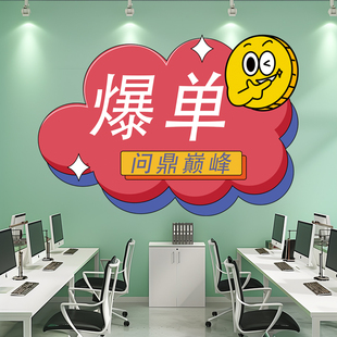 饰海报贴双11墙贴装 双十一氛围布置贴纸公司职场办公室场景装 饰