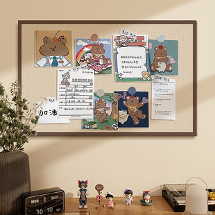 羊毛毡墙贴毛毡板照片墙背景板软木板墙板公示栏展示板高级感墙面