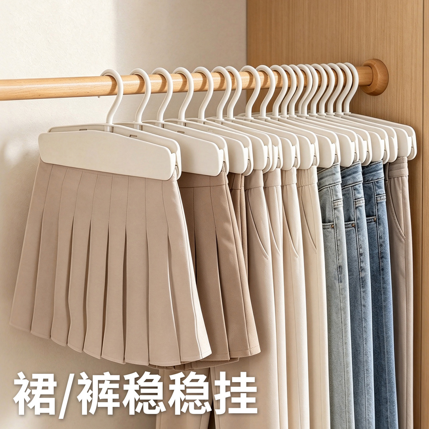 无痕防滑裤裙夹衣架专用