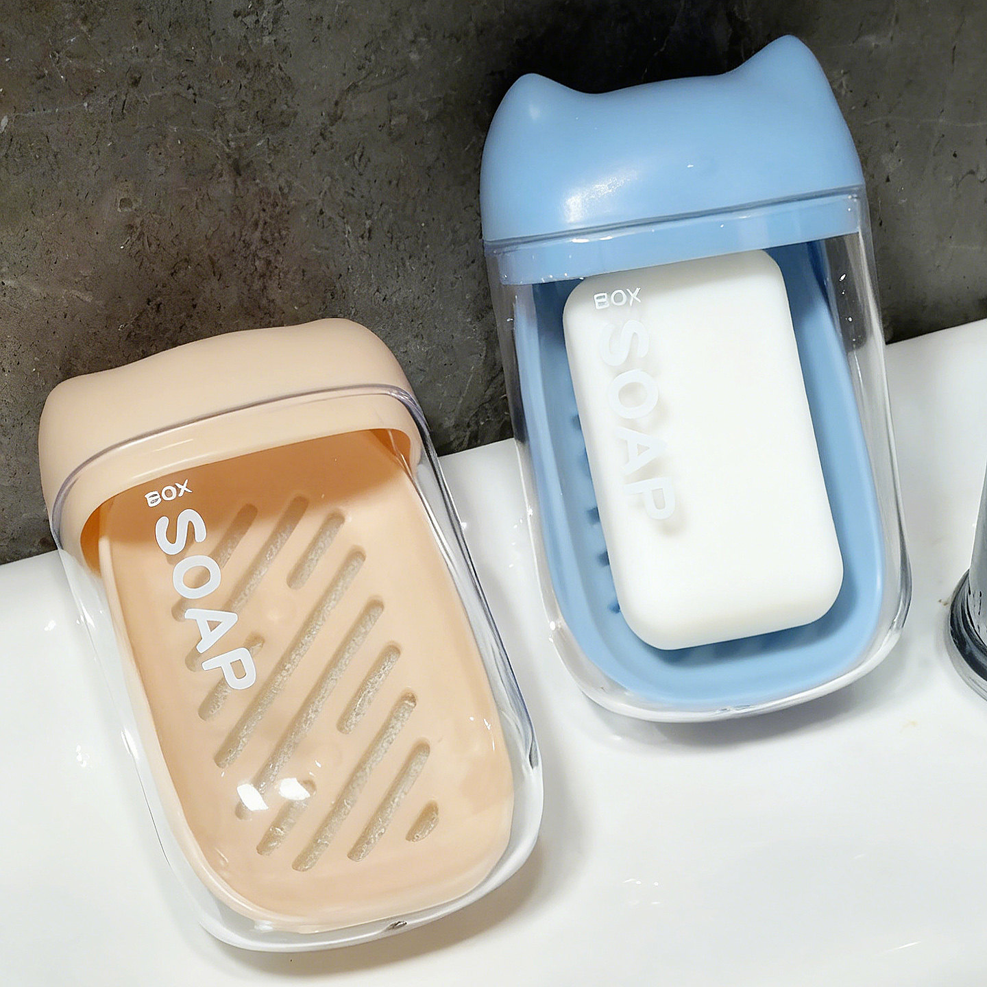 旅行便携式香皂盒双层密封沥水带盖肥皂盒旅游迷你小皂盒轻奢高级