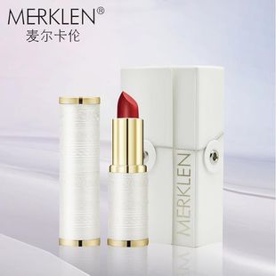 麦尔卡伦珠奢香氛羽绒口红持久保湿防水不沾杯不掉色