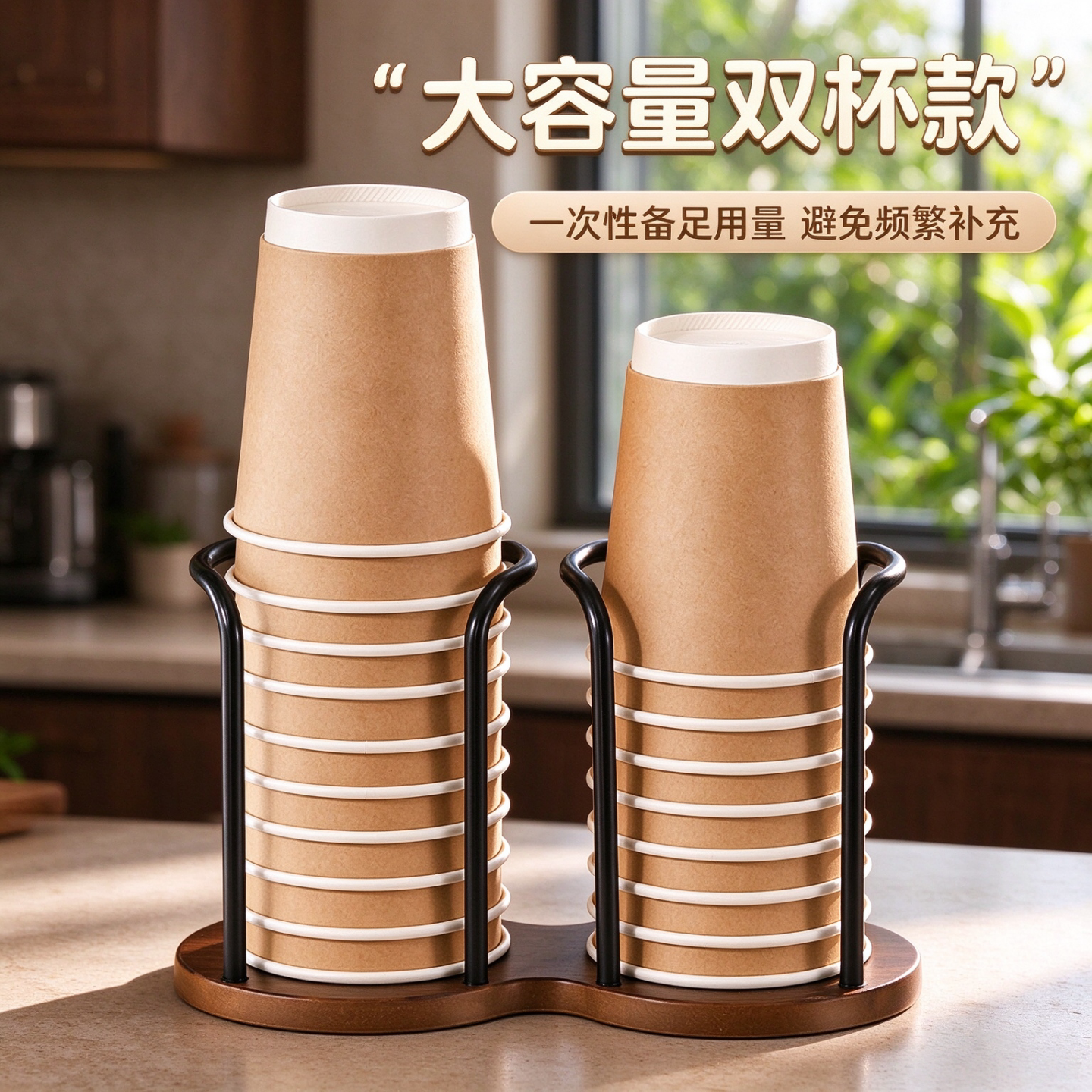 中古风轻奢桌面纸杯取杯器