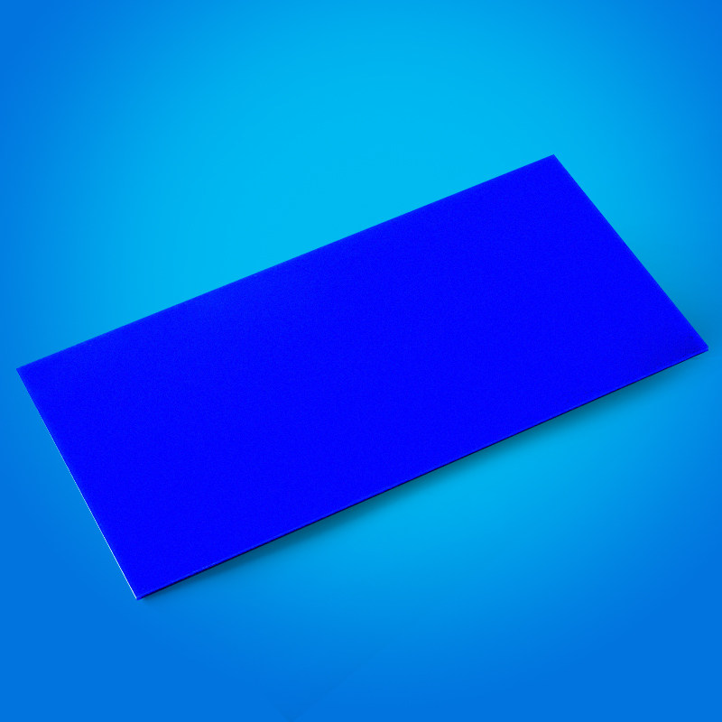 庭海蓝色亚克力板定制厚硬塑料按图加工广告制作手工材料透光深蓝