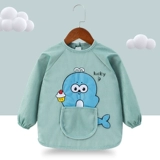 Детский фартук, водонепроницаемый лонгслив, демисезонный нагрудник для еды, анти-грязь