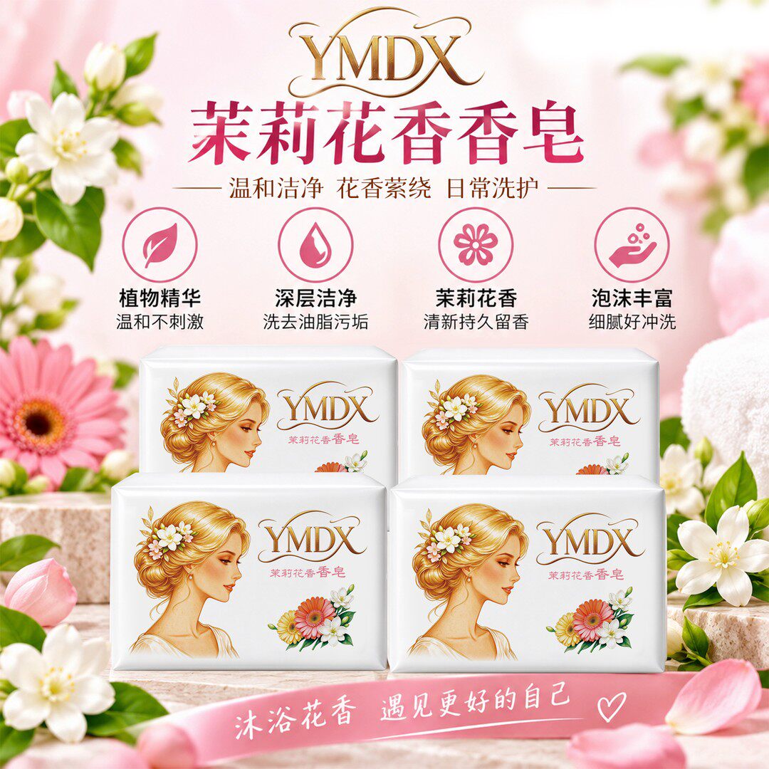 5块装茉莉香皂一皂多用持久留香