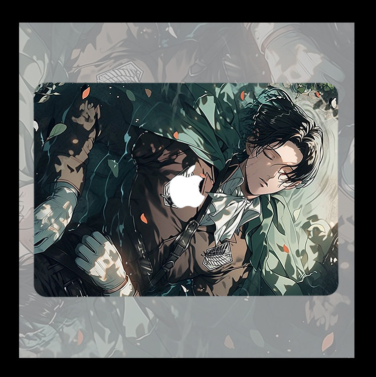 进击的巨人 艾伦兵长 适用苹果macbookair13.3寸pro14笔记本12保护壳15寸Max 16周边M1芯片macbook电脑保护套