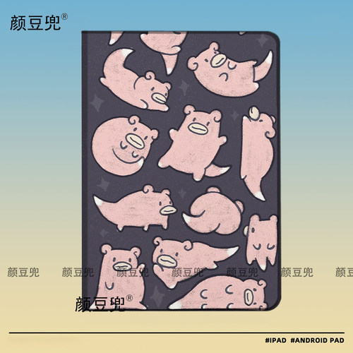 呆呆兽 宝可梦ipad十11代ipad10.2适用air5/6保护套matepad pro11 Air3笔槽mini5 6 7皮套 小米6 78华为Air12