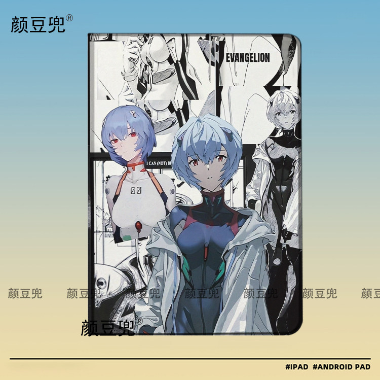 EVA凌波丽 福音战士 ipad10.2适用于air4/5保护套matepad pro11 Air笔槽mini5/6皮套Pro12.9小米5/6pro华为M6