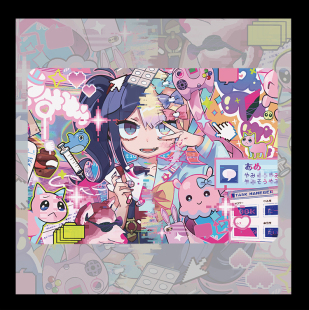 主播女孩重度依赖超天酱糖糖适用macbook air13.3寸pro14笔记本12保护壳15寸Max 16 M1芯片Macbook电脑保护套