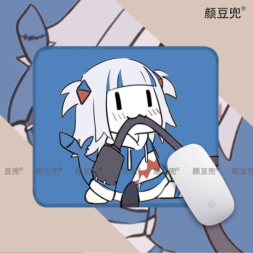 Gawr Gura噶呜古拉hololive鲨鱼娘 鼠标垫 办公桌桌垫 锁边鼠标垫