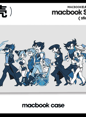 JOJO奇妙冒险M4适用苹果macbook air13.3寸pro14笔记本12 15寸Max16 Macbook苹果电脑保护套Pro16 M4 M3动漫