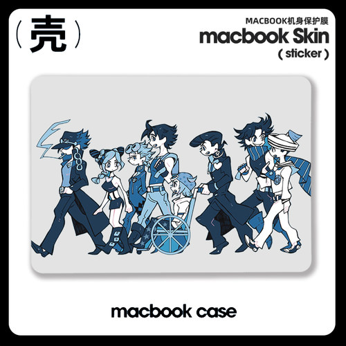 JOJO奇妙冒险M4适用苹果macbook air13.3寸pro14笔记本12 15寸Max16 Macbook苹果电脑保护套Pro16 M4 M3动漫