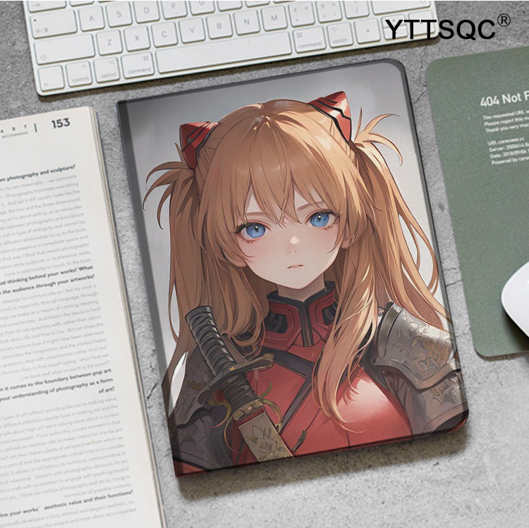 EVA明日香 福音战士ipad10.2适用air3/4/5第十代保护套matepad pro11笔槽mini5/6小米5pro12.9荣耀V8壳OPPOPA