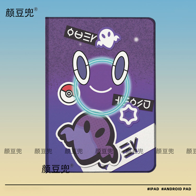 宝可梦 洛托姆周边ipad10.2适用air5/6保护套matepad pro11 Air3笔槽mini56皮套小米5/6pro12.9华为11.5 VIVO