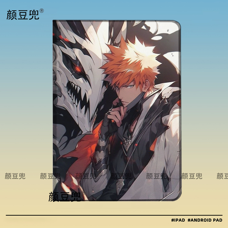 Bleach死神黑崎一护ipad10.2适用于air4/5保护套matepad pro11笔槽mini5/6皮套Pro12.9荣耀v7/8小米5/6华为M6