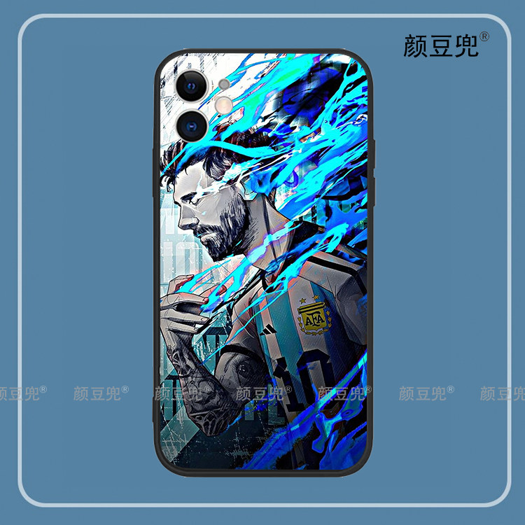 梅西10号 足球手机壳12适用iphone13pro苹果14 Pro max荣耀70一加9红米K50硅胶IQOO11软壳XR荣耀8P保护套VIVO