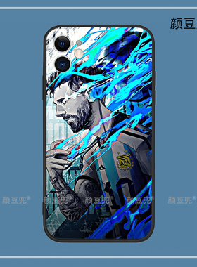 梅西10号 足球手机壳12适用iphone13pro苹果14 Pro max荣耀70一加9红米K50硅胶IQOO11软壳XR荣耀8P保护套VIVO