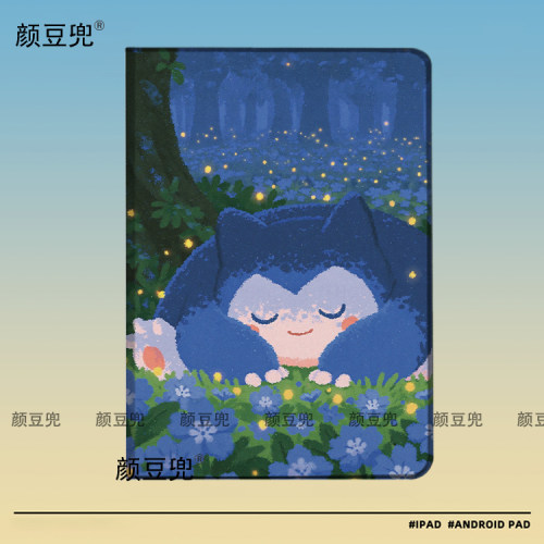 卡比兽 宝可梦ipad十11代ipad10.2适用air5/6保护套matepad pro11 Air3笔槽mini567皮套华为 小米6 7 8华为