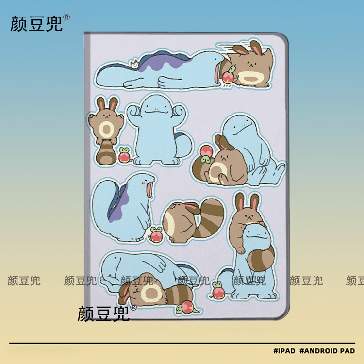 乌波 沼王动漫 宝可梦ipad十11代ipad10.2适用air5/6保护套matepad pro11 Air3笔槽mini6 7皮套小米6 7 8华为