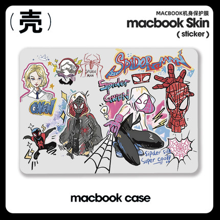 蜘蛛侠 纵横宇宙Air13电脑壳M5适用2025苹果macbook air13寸pro14笔记本15寸Macbook苹果电脑M4保护套Pro16壳