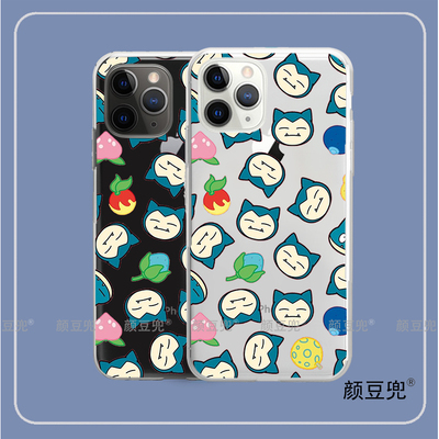 snorlax卡比兽 神奇宝贝16 pro max手机壳12适用iphone13promax苹果14Pro荣耀一加9红米K60保护套IQOO11华为