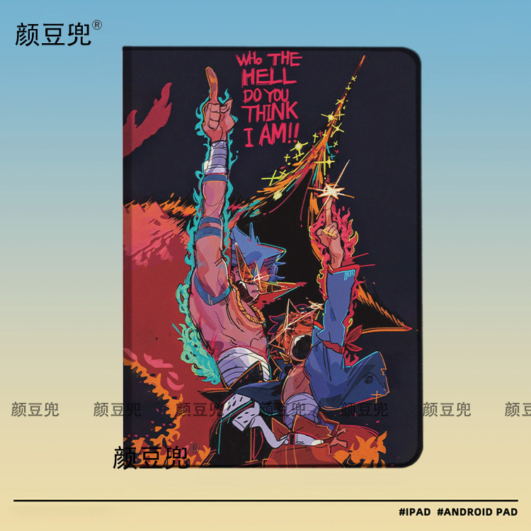 天元突破动漫 同款ipad10.2适用air5/6保护套matepad pro11 Air3笔槽mini56皮套小米5/6pr华为Air11.5 12寸