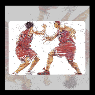 适用苹果macbookair13寸pro14笔记本12保护壳15灌篮高手Max动漫16卡通M1芯片M2樱木2023年macbook电脑保护套