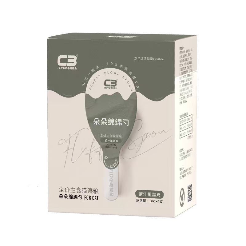 C3全价主食猫湿粮朵朵绵绵勺易舔食不脏手主食猫条