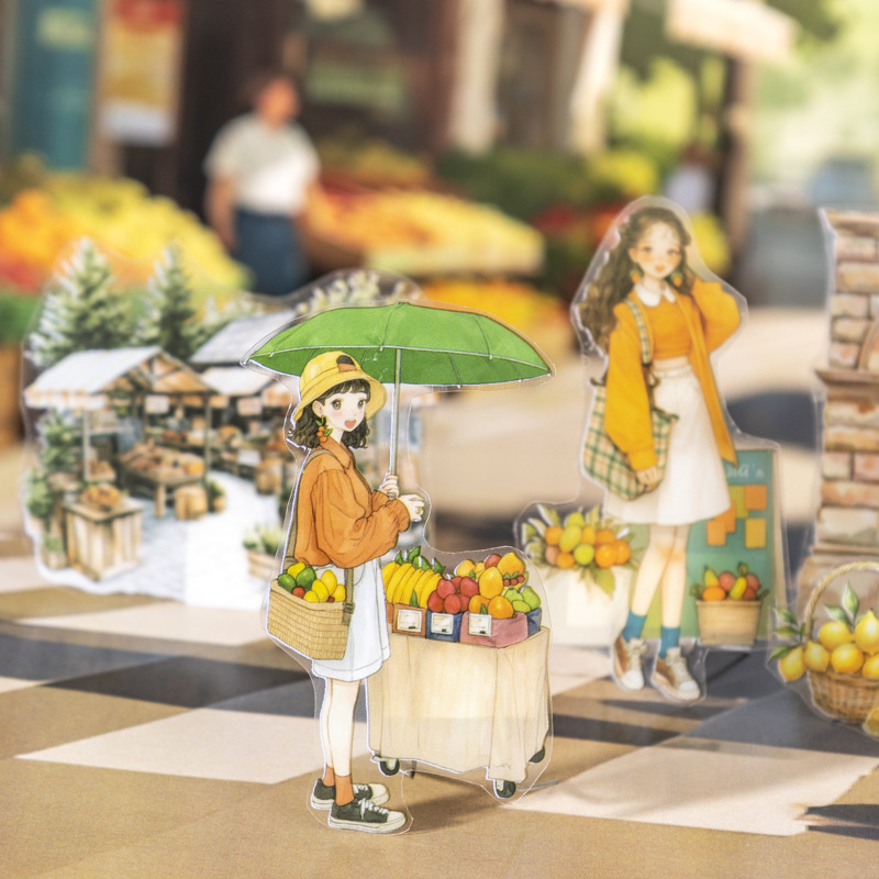 清仓 人生规划师系列造景模切胶带职业人物手账diy装饰场景拼贴画