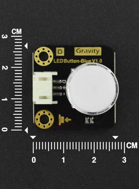 Gravity: 带LED灯的数字按钮 蓝色/白色/红色/绿色/黄色可选