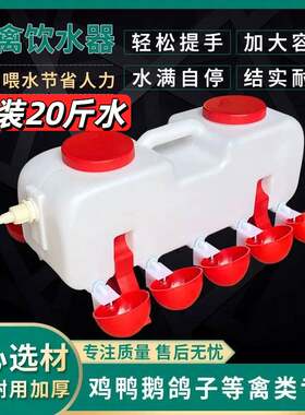 喂鸡水壶大容量养殖鸡用自动饮水器散养禽喂水壶鸡水桶鸭子喂水槽