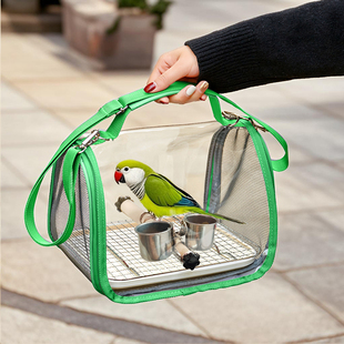 透明鹦鹉外出便携鸟包虎皮牡丹背包玄凤手提鸟笼小太阳外带遛鸟包