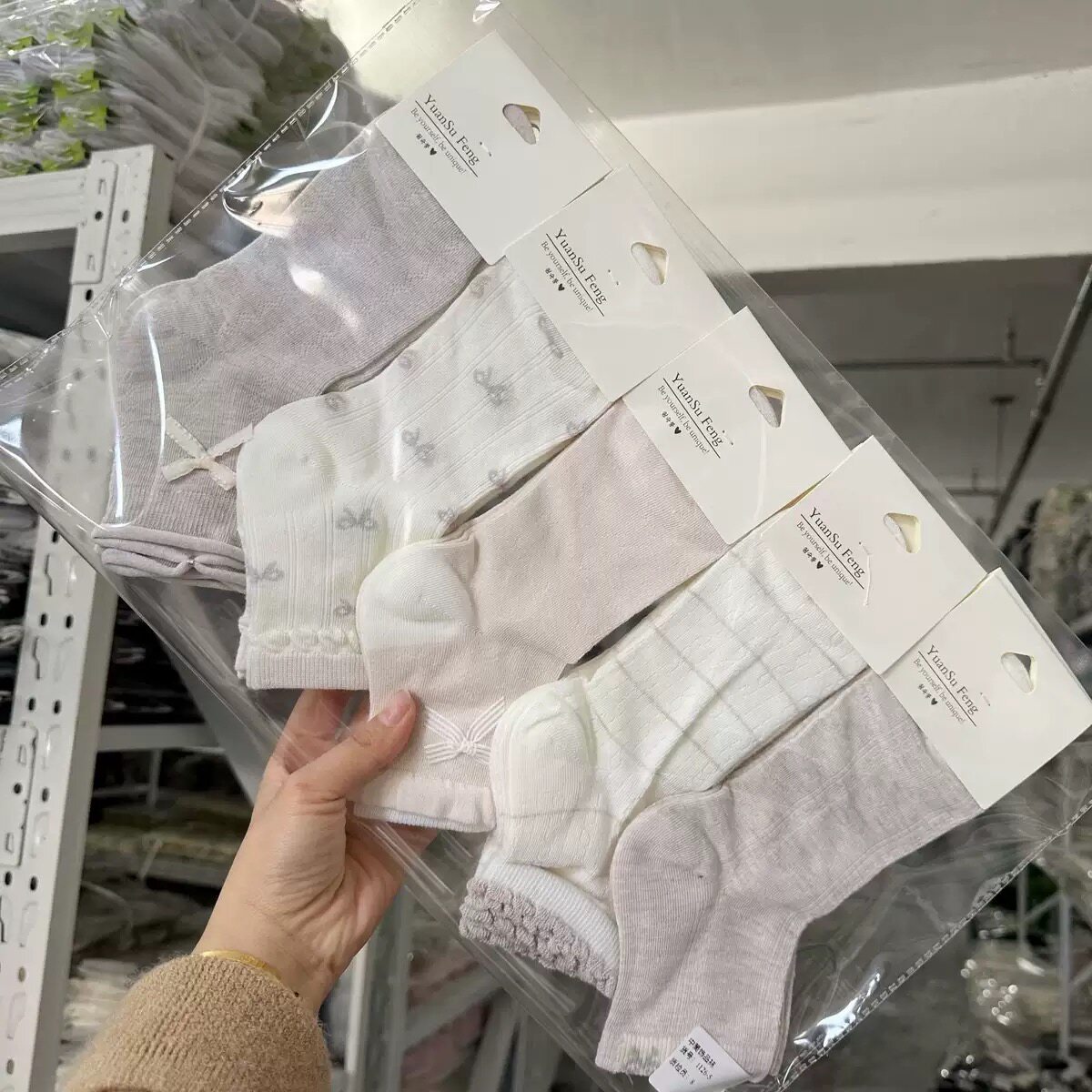 10双蝴蝶结饰品袜夏季薄款女士透气网眼韩系花边可爱甜美少女袜