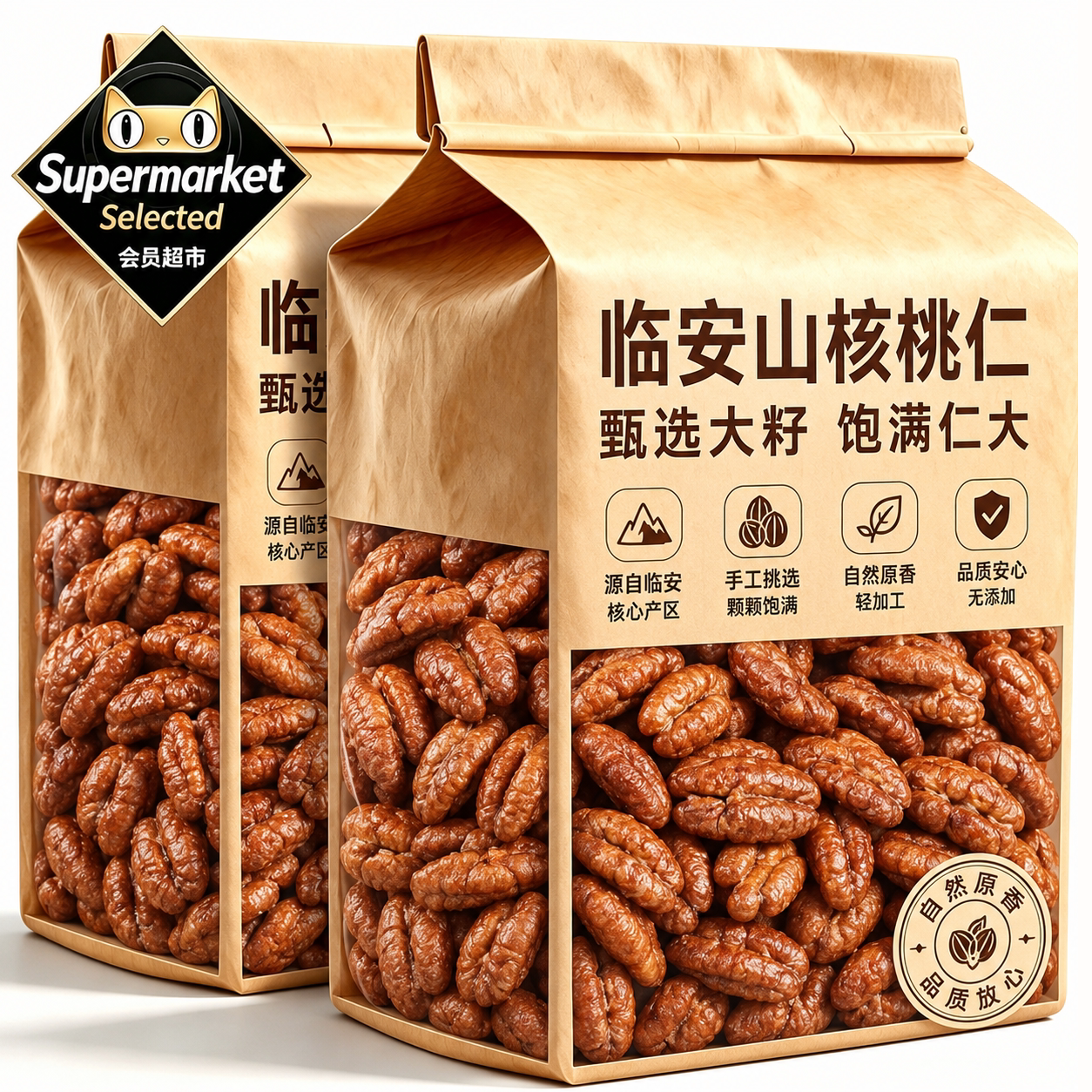 临安山核桃仁临安官方旗舰店正品小包装特产新鲜熟核桃仁2026新货