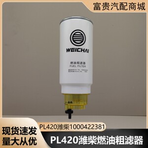 潍柴专用1000424916柴油滤芯PL420适配解放油水分离器1000422381