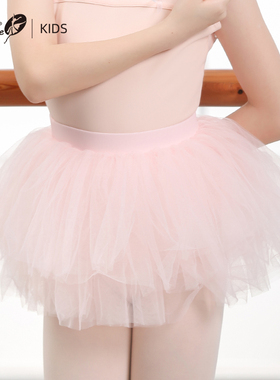 小茉莉儿童芭蕾舞裙女舞蹈纱裙tutu裙蓬蓬裙练功短裙芭蕾舞演出服